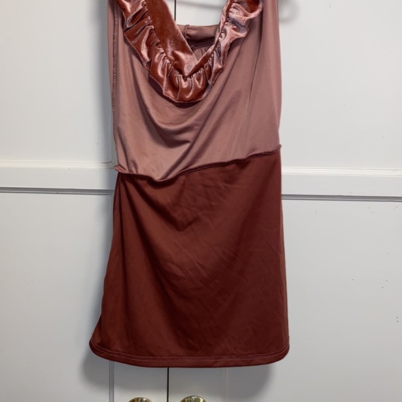 Forever 21 Blush Pink Mini Velvet Dress - Picture 10 of 13